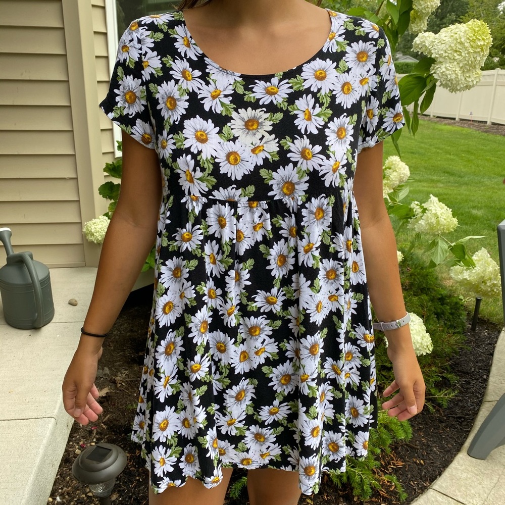 American Apparel Floral Oversized Babydoll Dress